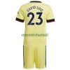 Maillot de Supporter Arsenal David Luiz 23 Extérieur 2021-22 Pour Enfant